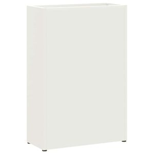 vidaXL Sonnenschirmhalter Wei&szlig; 28 x 12 x 41 cm Stahl