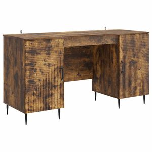 vidaXL Schreibtisch R&auml;uchereiche 142,5 x 50 x 75 cm Holzwerkstoff