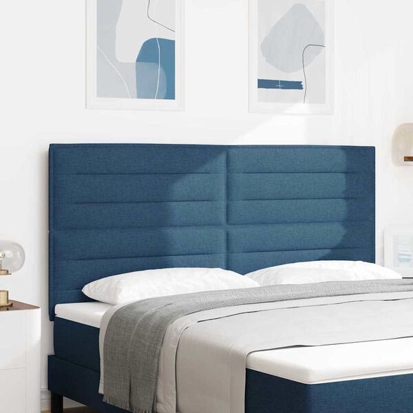 vidaXL Kopfteil mit Kopfteil Blau 180 cm Kunstleder