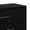 vidaXL Sideboard Schwarz Eichen-Optik 60 x 30 x 75 cm Holzwerkstoff