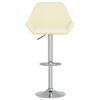 vidaXL Barhocker 2 Stk. Creme Stoff