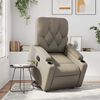 vidaXL Massagesessel mit Aufstehhilfe Cappuccino-Braun Kunstleder