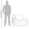 vidaXL Sessel Taupe 60 cm Stoff