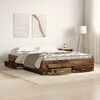 vidaXL Bettrahmen mit Schubladen Altholz 140 x 190 cm Holzwerkstoff