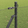 vidaXL Zaunpfosten Grau 50 x 1 m (13 mm Maschendraht) Stahl und PVC