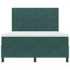 vidaXL Boxspringbett mit Matratze Dunkelgr&uuml;n 140 x 190 cm Stoff