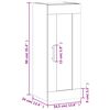 vidaXL Wandschrank R&auml;uchereiche 34,5x34x90 cm Holzwerkstoff