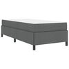 vidaXL Boxspringbett Dunkelgrau 100 x 200 cm Stoff
