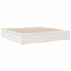 vidaXL Bett mit Matratze Wei&szlig; 200x200 cm Massivholz Kiefer