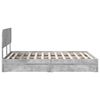 vidaXL Aufbewahrungsbett Beton Grau 140 x 190 cm Holzwerkstoff