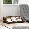 vidaXL Magazinregal Ger&auml;ucherte Eiche 90 x 53 x 28,5 cm Holzwerkstoff