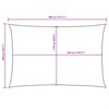 vidaXL Sonnensegel Oxford-Gewebe Rechteckig 2x4 m Taupe