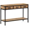 vidaXL Konsolentisch 100x35x70 cm Raues Massivholz Mango