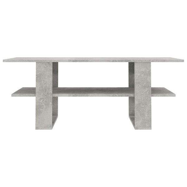 vidaXL Couchtisch Betongrau 110x55x42 cm Holzwerkstoff