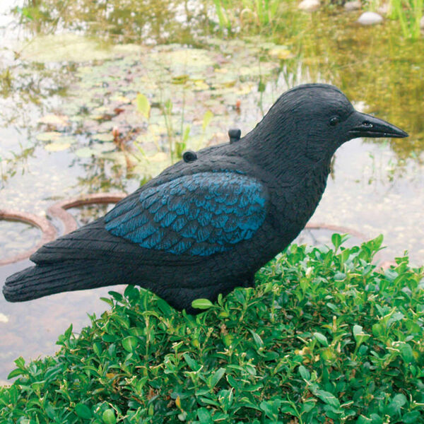 Ubbink Tierfigur Kr&auml;he Schwarz 27 cm 1382523