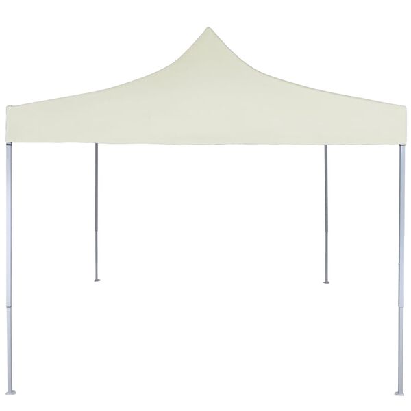 vidaXL Profi-Partyzelt Faltbar 2&times;2 m Stahl Creme