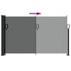 vidaXL Ausziehbare Seitenmarkise Anthrazit 120x600 cm
