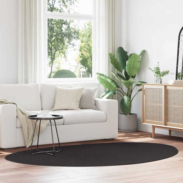 vidaXL Teppich HUARTE Schwarz 160 x 230 cm Polyester