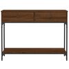 vidaXL Konsolentisch Braun Eichen-Optik 100x34,5x75 cm Holzwerkstoff