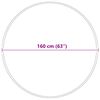 vidaXL Anti-Rutsch Shaggy Teppich Grau 160 x 160 cm PP