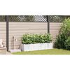 vidaXL Garten-Pflanzgef&auml;&szlig; 4 pcs Wei&szlig; Stahl