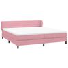 vidaXL Boxspringbett mit Matratzen Rosa 200x210 cm Samt