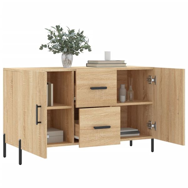 vidaXL Sideboard Sonoma-Eiche 100x36x60 cm Holzwerkstoff