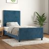 vidaXL Bettgestell ohne Matratze Dunkelblau 80x200 cm Samt