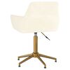 vidaXL Esszimmerst&uuml;hle 6 Stk. Drehbar Creme Samt