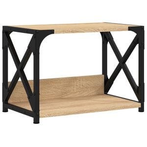 vidaXL Druckerst&auml;nder 2 Ablagen Sonoma-Eiche 44x26x31,5 cm