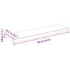 vidaXL Schweberegale 4 Stk. Hochglanz-Wei&szlig; 90x23,5x3,8 cm MDF