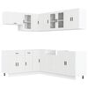 vidaXL 11-tlg. K&uuml;chenschrank-Set Porto Wei&szlig; Holzwerkstoff