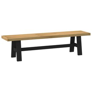 vidaXL Esstischbank NOAIN 160 x 41 x 45 cm Massives Kiefernholz Natur