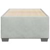 vidaXL Bettgestell ohne Matratze Hellgrau 90x200 cm Samt