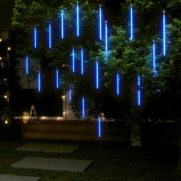 vidaXL LED Meteor-Lichter 20 Stk. 30 cm Blau 480 LEDs