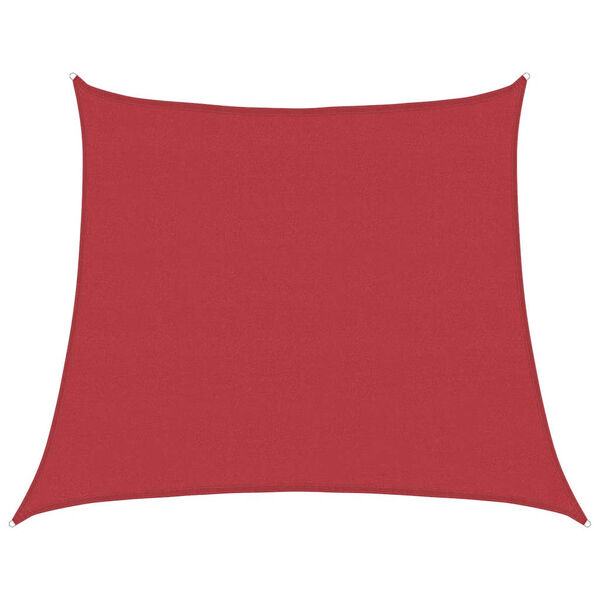 vidaXL Sonnensegel 160 g/m&sup2; Rot 4/5x4 m HDPE