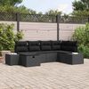 vidaXL Sofa Set mit Kissen 6 pcs Poly-Rattan