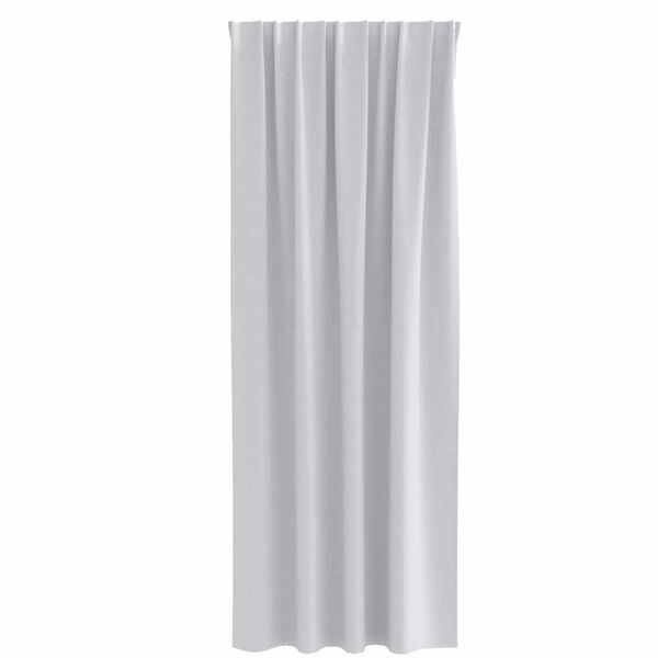 vidaXL Verdunkelungs-Vorh&auml;nge mit Ringen 2 pcs Helles Grau