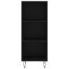 vidaXL Highboard Schwarz 34,5x32,5x180 cm Holzwerkstoff