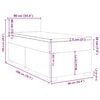 vidaXL Boxspringbett mit Matratze Dunkelgr&uuml;n 90x200 cm Samt