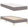 vidaXL Boxspringbett mit Matratze Taupe 90 x 190 cm Stoff