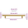 vidaXL M&ouml;belgriffe 10 Stk. Golden 160 mm Edelstahl