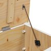 vidaXL Aufbewahrungsbox Hill Wei&szlig; und Honigbraun 90 x 40 x 45 cm