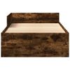 vidaXL Bettgestell ohne Matratze R&auml;uchereiche 90x200 cm Holzwerkstoff