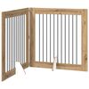 vidaXL Klappbares Hundetor mit St&auml;ndern 2 stk. Artisan-Eiche 200,5 cm