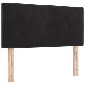 vidaXL LED Kopfteil mit LED-Lichtleisten Schwarz 80 cm Samt