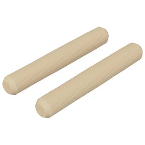 vidaXL Holzd&uuml;bel 2 pcs Braun &Oslash;8 x 50 mm Massivholz