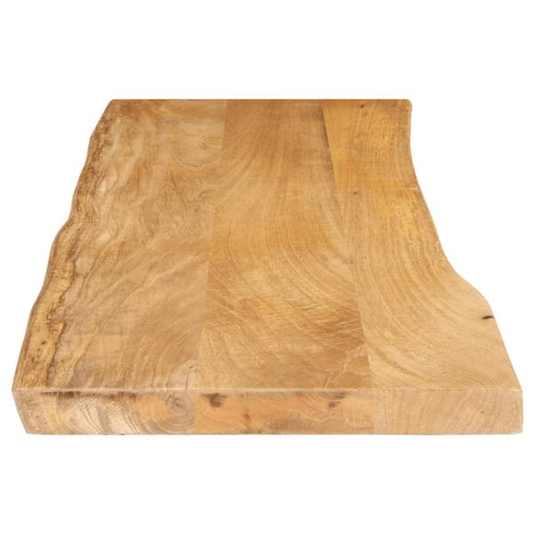 vidaXL Tischplatte mit Baumkante 140x40x2,5 cm Massivholz Mango