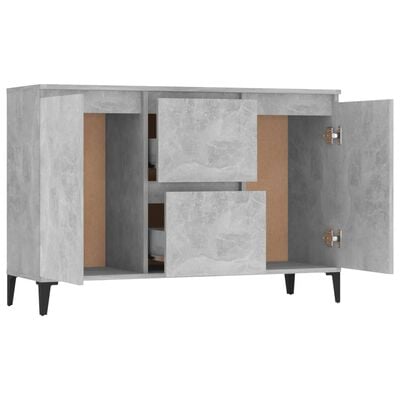 vidaXL Sideboard Betongrau 104x35x70 cm Holzwerkstoff