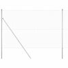 vidaXL Zaunpfosten Silber 10 x 1,5 m (16 x 16 mm Gitter) Stahl